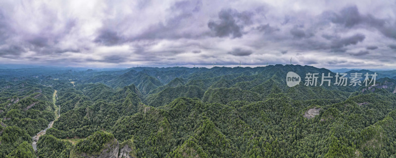 祖国壮丽山河湖南万佛山全景图