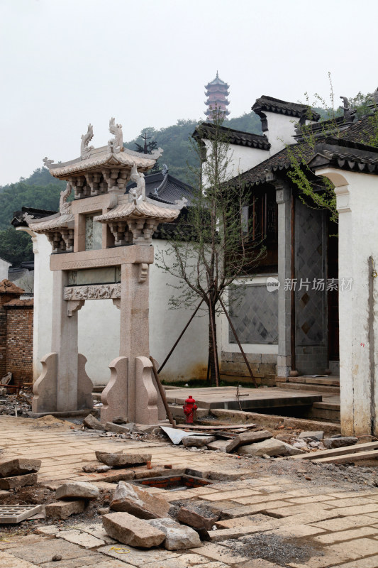 古典中式庭院古雅建筑景观惠山古镇