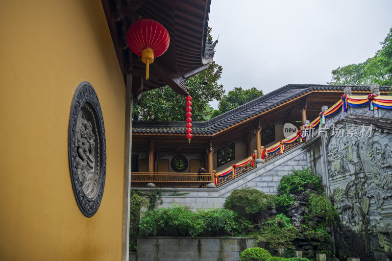 杭州飞来峰景区上天竺法喜禅寺古建筑