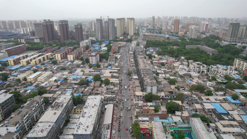 河北邢台城市风光航拍