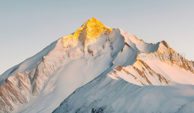 高原雪山山脉湖泊