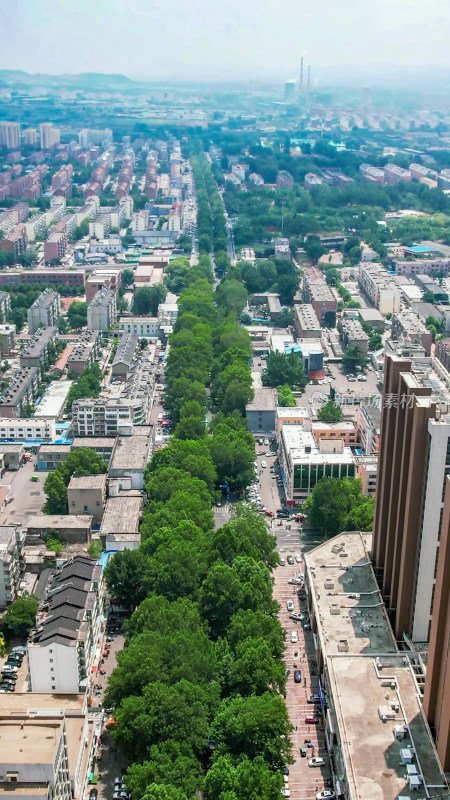 山东淄博城市风光