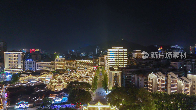 四川宜宾合江门广场夜景