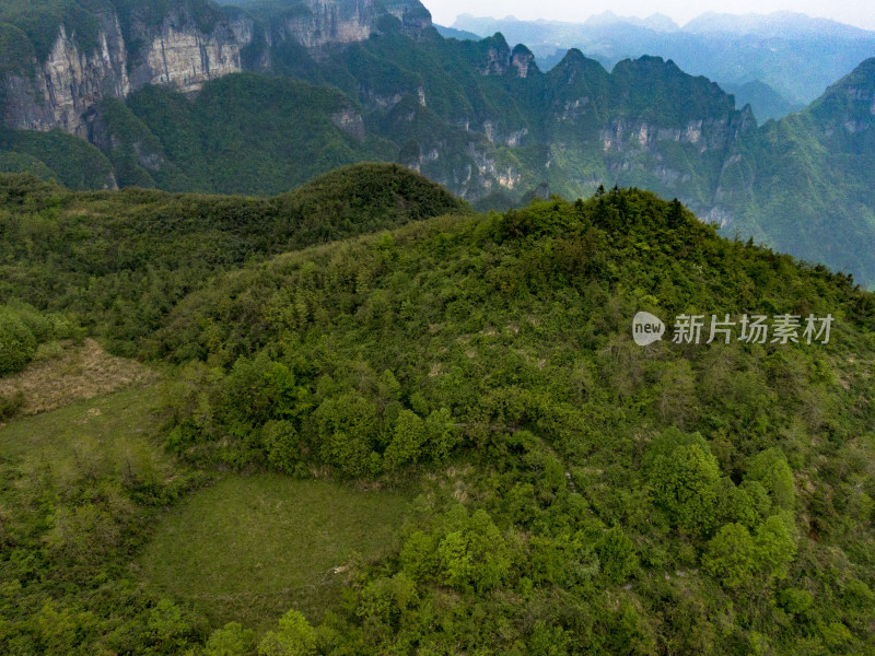 湖南张家界奇特山川航拍摄影图