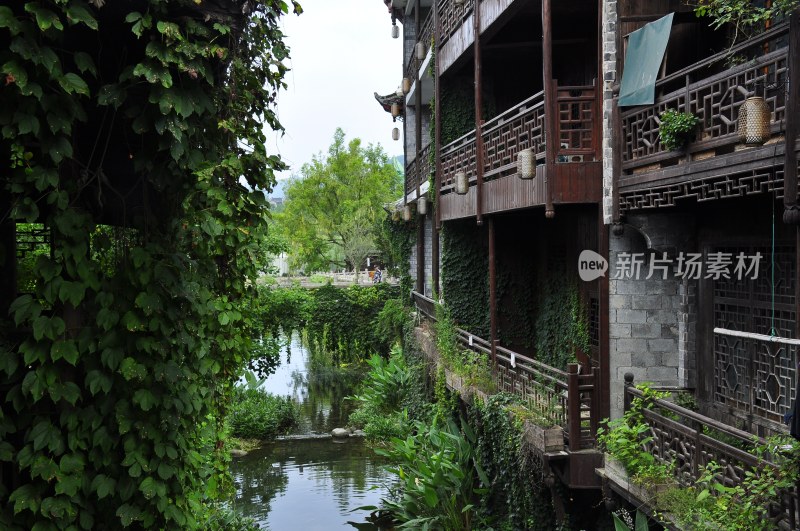 风景名胜  古城街道 湘西边城