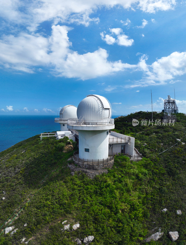 深圳市大鹏新区西涌海滨浴场深圳天文台航拍