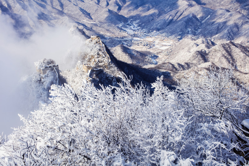 箭扣长城雪景