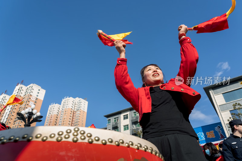 节日喜庆打鼓庆祝