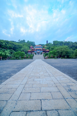 广州南沙天后宫旅游景区中式传统古建筑