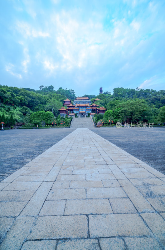 广州南沙天后宫旅游景区中式传统古建筑