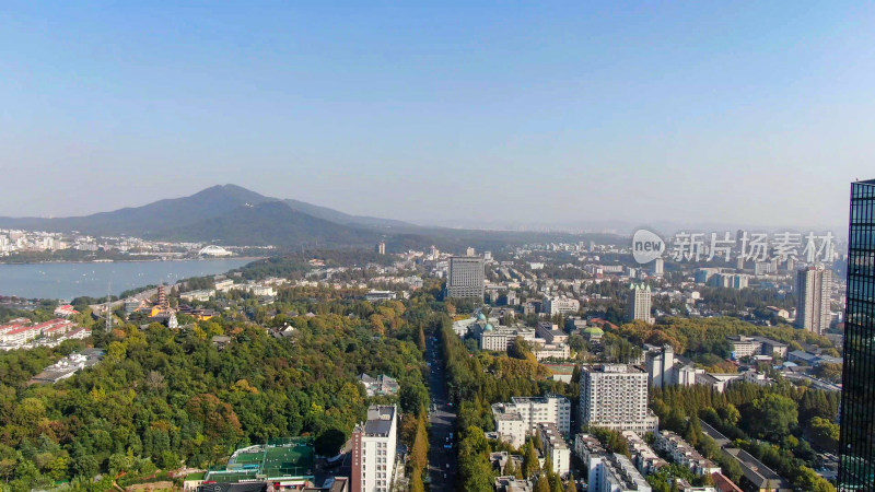 江苏南京城市风光高楼建筑航拍