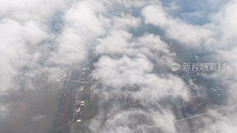 高空俯瞰云海景观