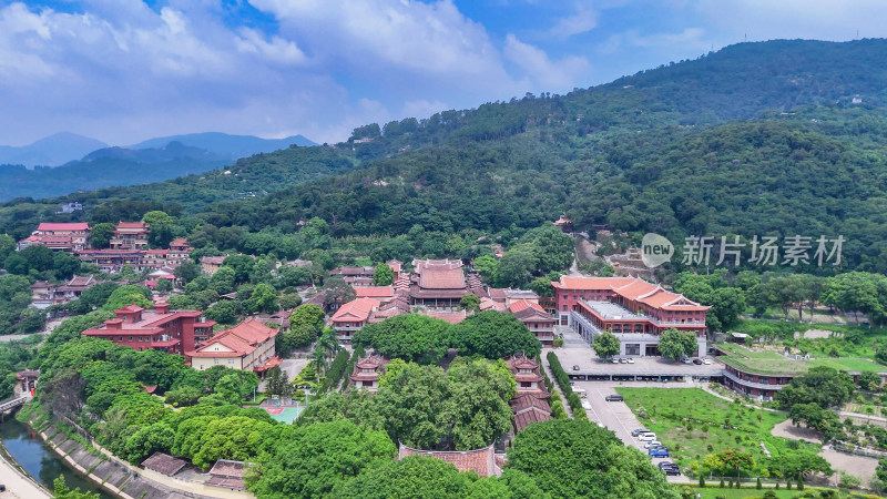 福建莆田南山广化寺释迦文佛塔航拍