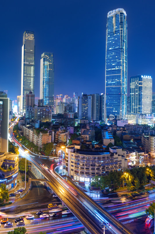 长沙城市风光夜景