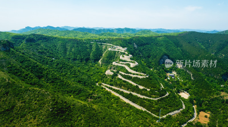 青州仰天山九龙盘盘山路青山风景