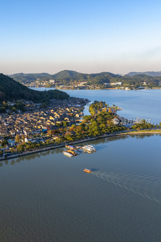 浙江宁波东钱湖陶公村航拍