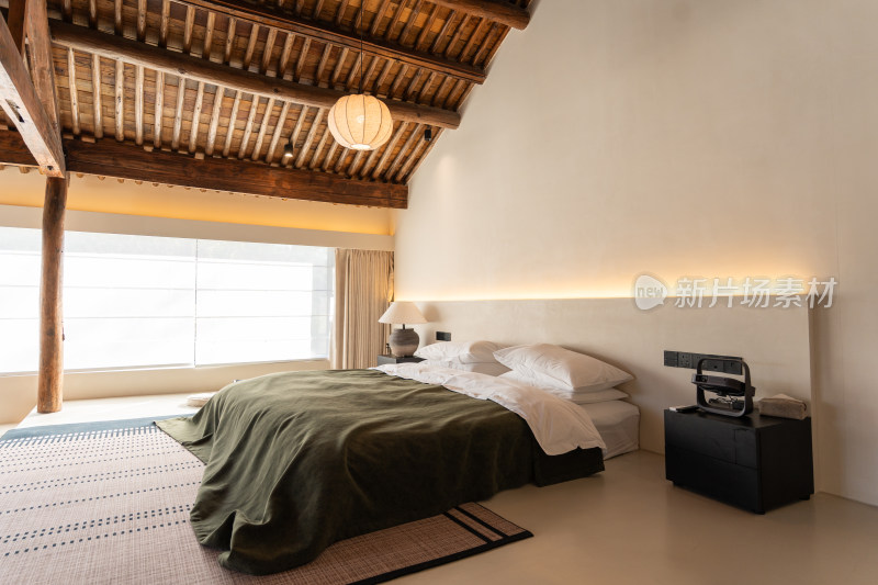 新中式禅意民宿室内外景色