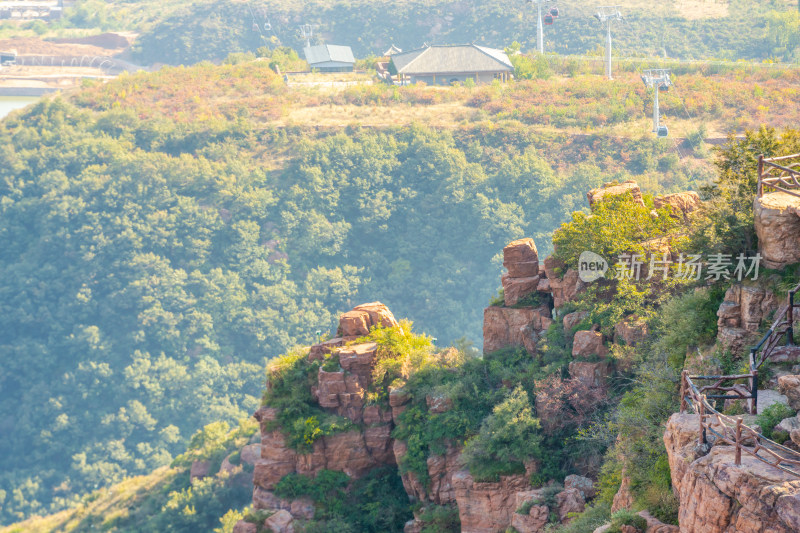 中国河南省伏羲山红石林景区