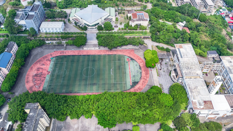 福建莆田学院校园环境航拍图