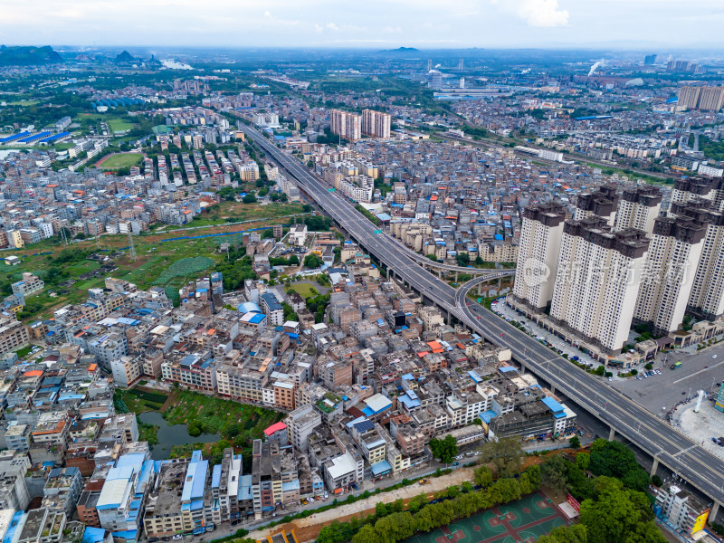 贵港城市建筑航拍图