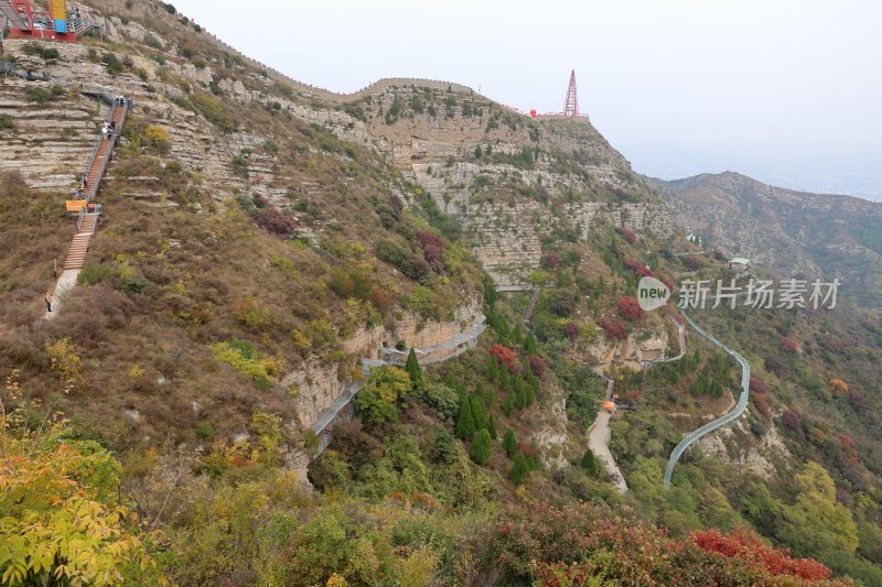 红叶柿岩景区风光