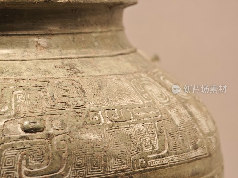 古代青铜盛器特写