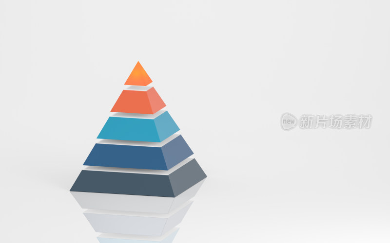 金字塔数据分析图形 3D渲染