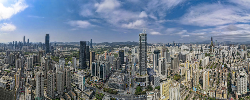 广东深圳城市风光全景图