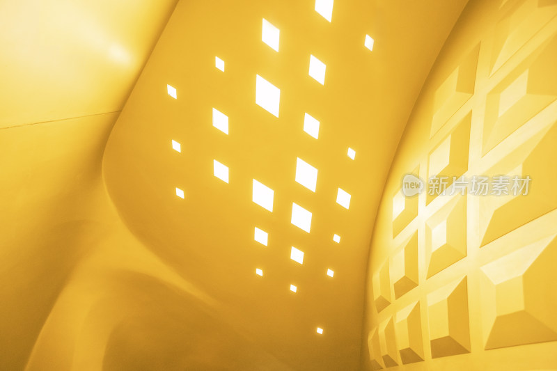 南京保利大剧院-室内装修装饰风格黄色墙面
