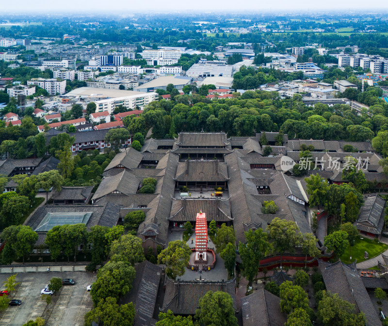 古建筑群航拍全景