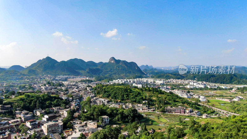 贵州青岩古镇5A景区航拍