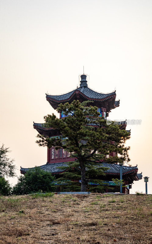 中式古建筑阁楼景致