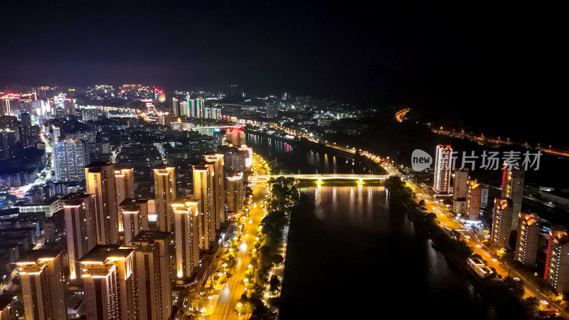 三明沙溪网红大桥夜景