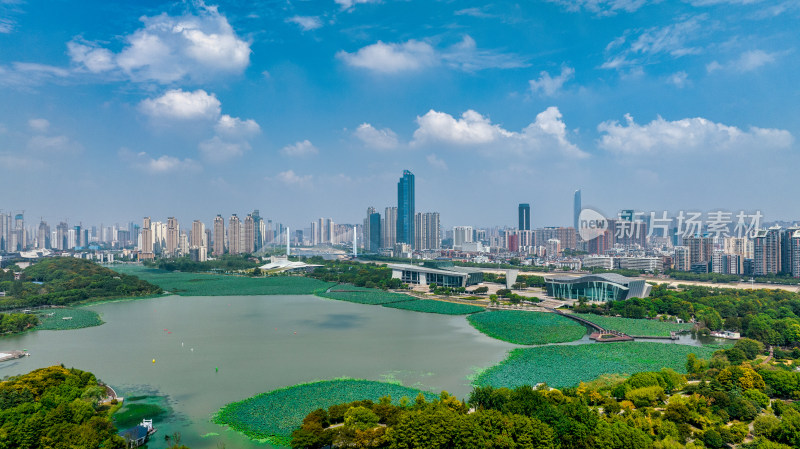 武汉琴台大剧院与月湖风景区