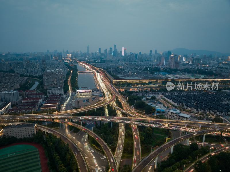 南京赛虹桥立交夜景