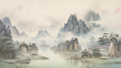 山水间的传统建筑,尽显中式意境 山水间的传统建筑,尽显中式意境