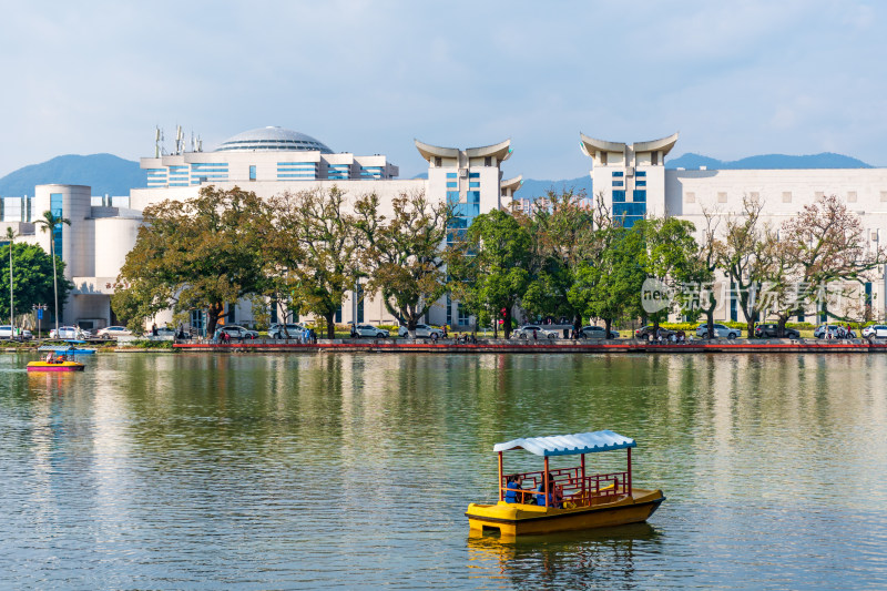 福州西湖公园秋景