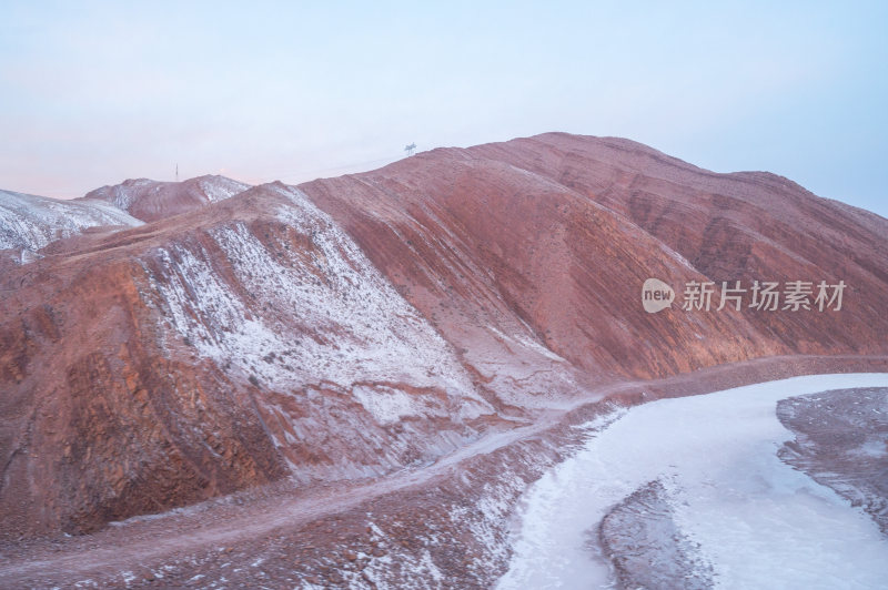 冬天的可可西里无人区户外自然风光