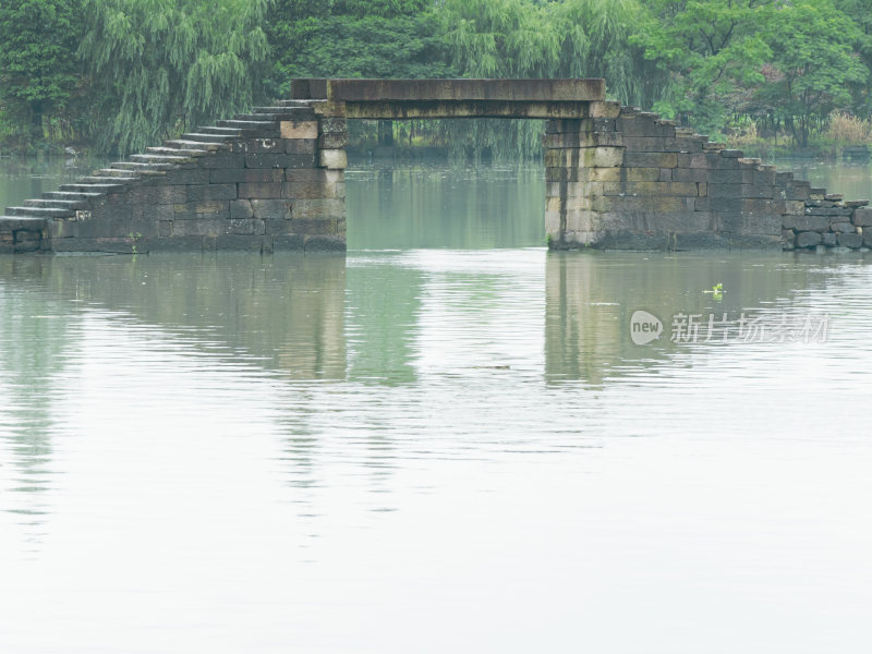 绍兴江南水乡避塘风景