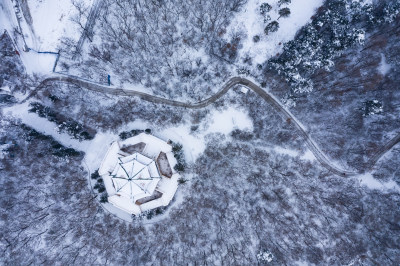 古建筑雪景