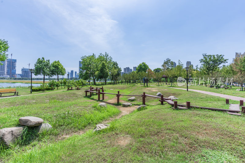 武汉洪山区杨春湖公园风景