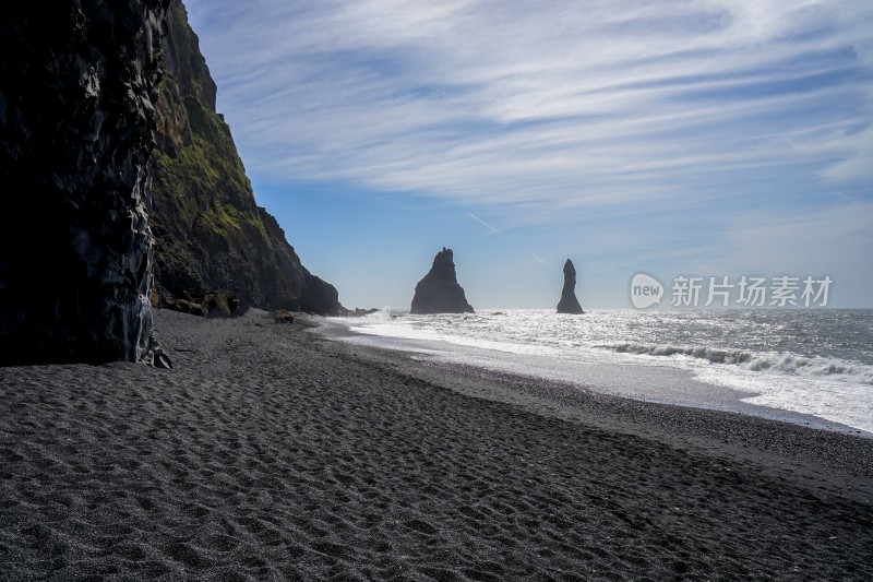 冰岛，维克黑沙滩Reynisfjara