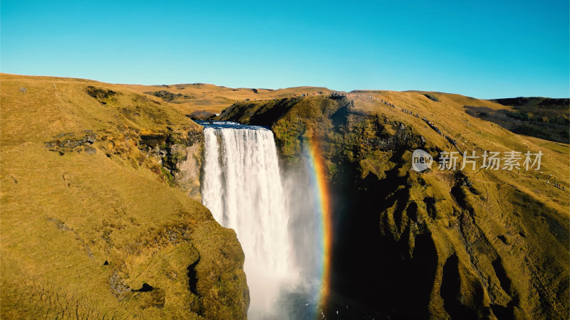 斯科加福斯瀑布，冰岛最受欢迎的瀑布之一