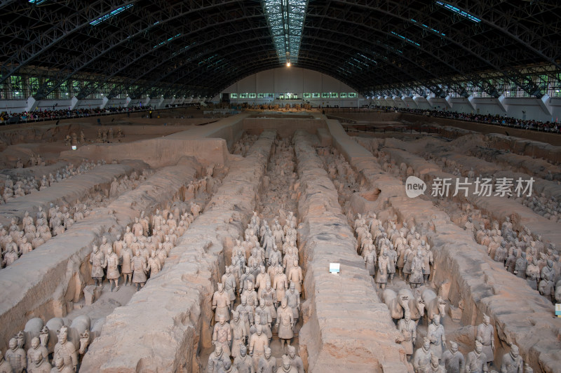 陕西西安兵马俑景观