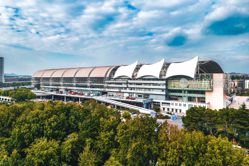 南京国际展览中心航拍风光