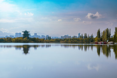 酒泉市怀茂湿地公园