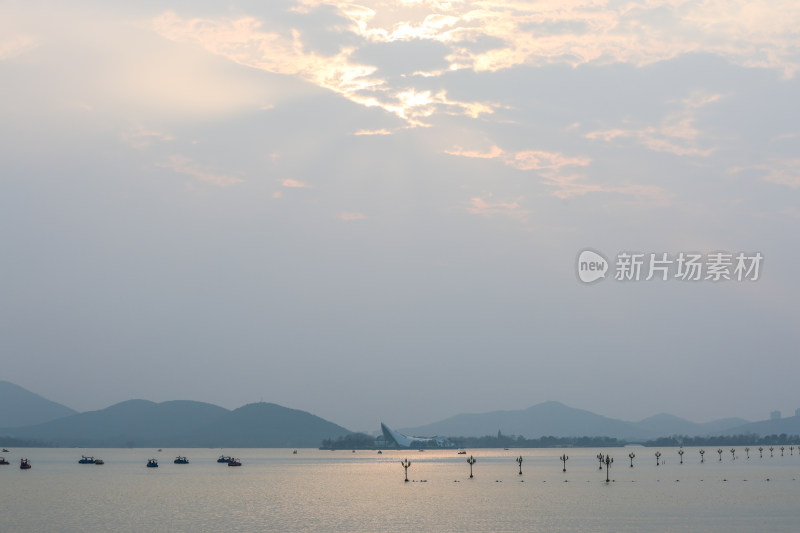 徐州云龙湖落日晚霞美景