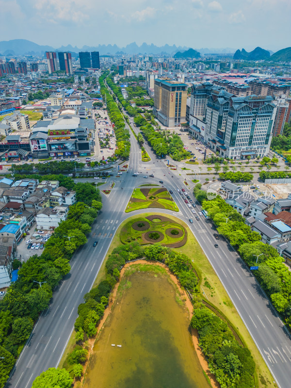 桂林翠竹路城市建筑交通