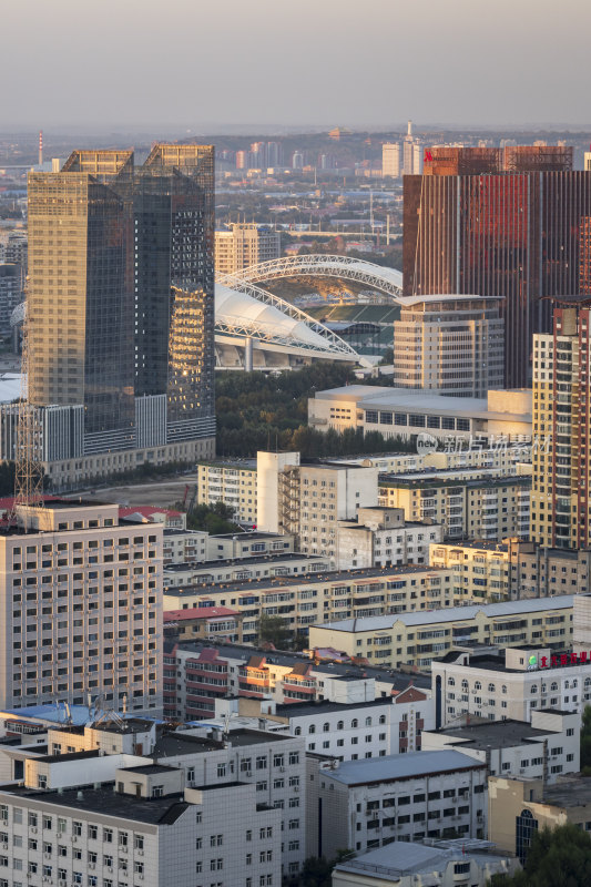 哈尔滨夜景地标性建筑龙塔