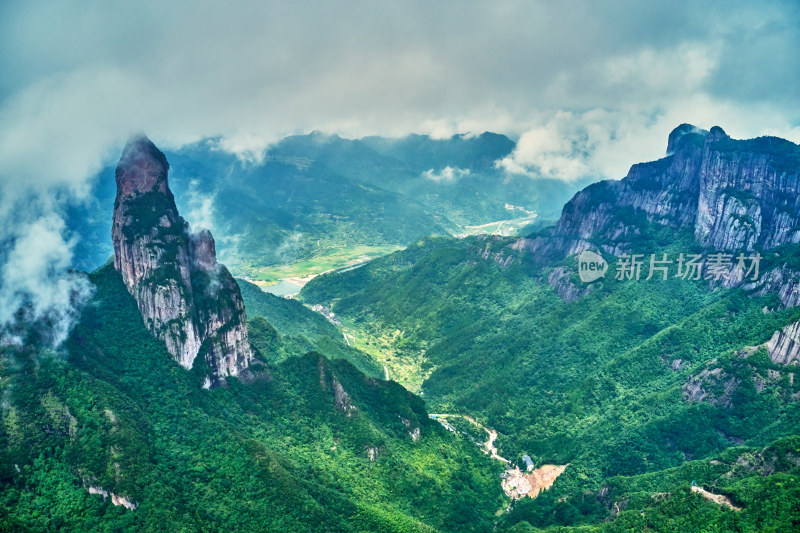 神仙居的壮观群山